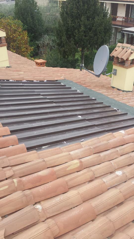 Vasche da incasso per impianto fotovoltaico in centro storico
