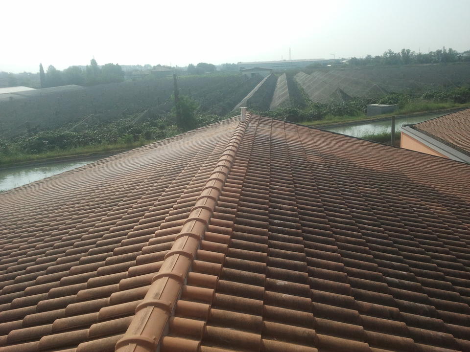 Linea vita su tetto in coppi
