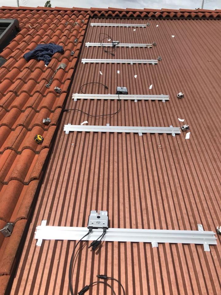 Impianto fotovoltaico con moduli rosso coppo a Verona citt&agrave;